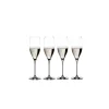 Riedel Vinum Cuvee Prestige champagneflûte kristalglas 4 stuks
