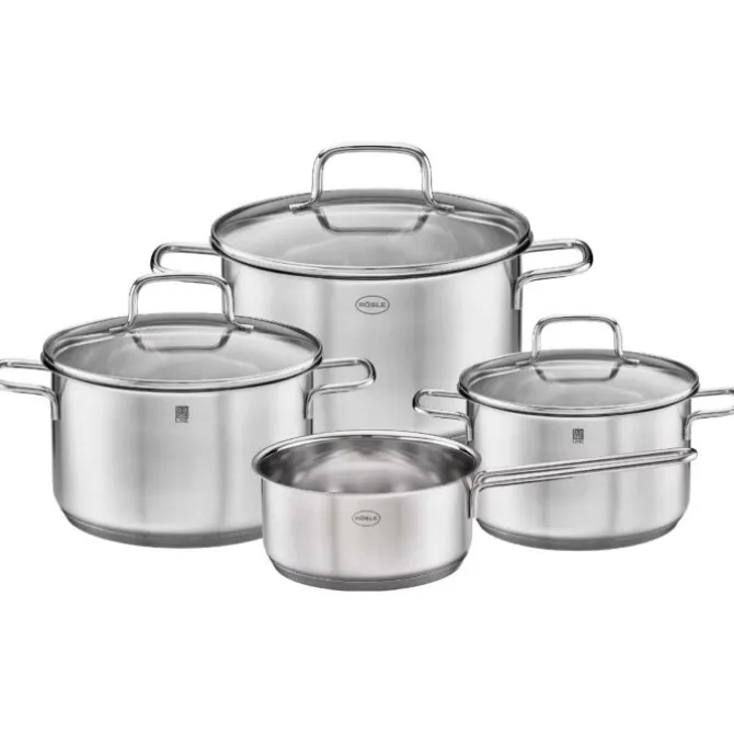 Rösle Basic Line pannenset rvs 4-delig