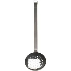 Rösle schuimspaan vlak grof 12 cm rvs
