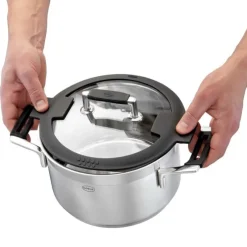 Rösle Silence Pro kookpan met glasdeksel ø 24 cm rvs