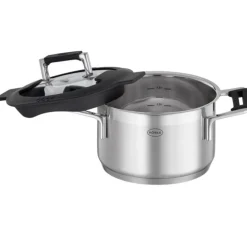 Rösle Silence Pro kookpan met glasdeksel ø 16 cm rvs