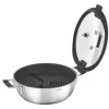 Rösle Silence Pro stoompan met glasdeksel ø 28 cm rvs