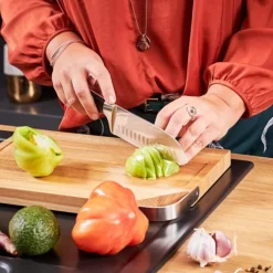 Rösle Tradition Santoku met kuiltjes 17,5 cm