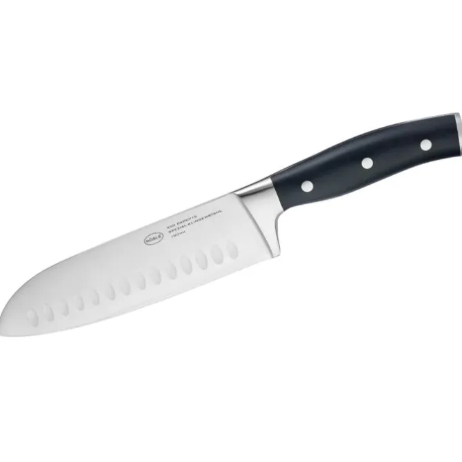 Rösle Tradition Santoku met kuiltjes 17,5 cm