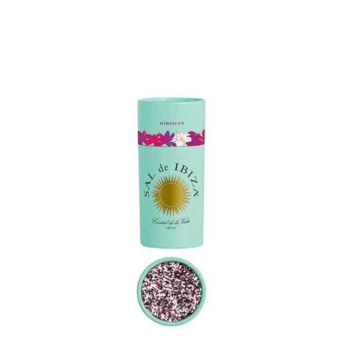 Sal de Ibiza Granito zeezout met hibiscus 90 gram