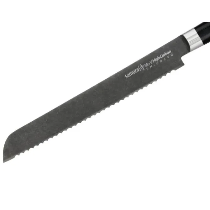 Samura MO-V Stonewash broodmes 23 cm AUS-8 staal