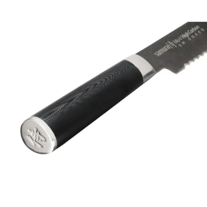 Samura MO-V Stonewash broodmes 23 cm AUS-8 staal