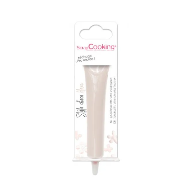 ScrapCooking chocolade decoratiepen 25 gram wit