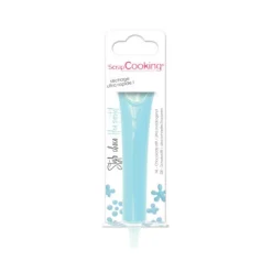 ScrapCooking chocolade decoratiepen 25 gram pastelblauw