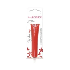 ScrapCooking chocolade decoratiepen 25 gram rood