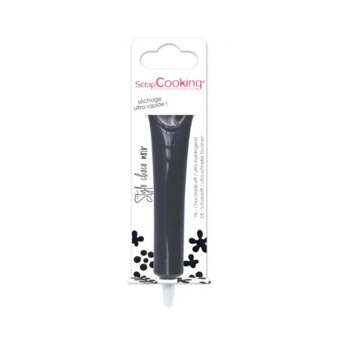 ScrapCooking chocolade decoratiepen 25 gram zwart