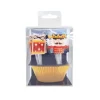 Scrapcooking Cupcake vormpjes met nutcracker prikkers 24 stuks goud
