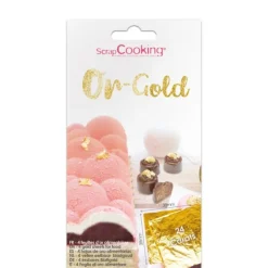 ScrapCooking eetbare goudvellen 24 karaats 4 vellen goud