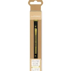 ScrapCooking eetbare stift met dubbele punt goudkleurig
