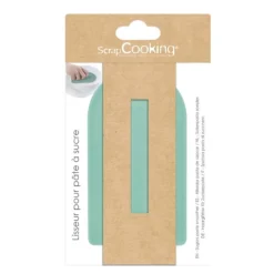 ScrapCooking fondantstrijker 14 cm kunststof groen