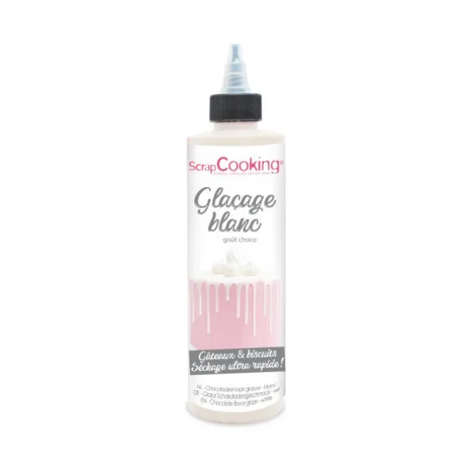 ScrapCooking glazuur met chocoladesmaak 130 gram wit