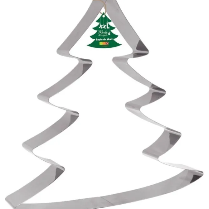 Scrapcooking koekjes uitsteekvorm XXL kerstboom 31 cm rvs