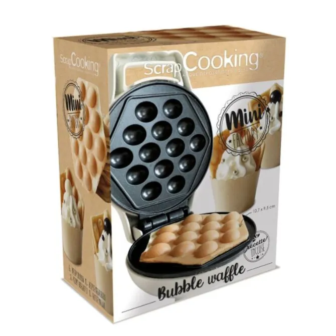 ScrapCooking Mini elektrische bubbelwafelmaker