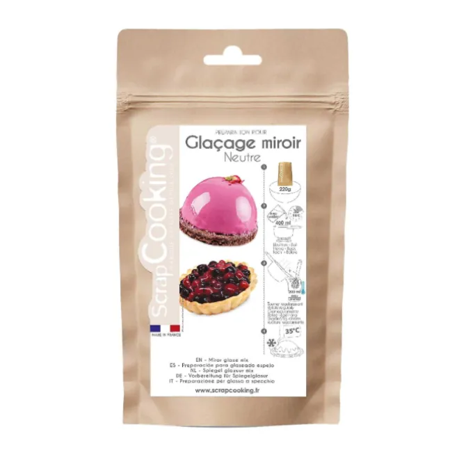 ScrapCooking Mirror Glaze mix 220 gr neutraal