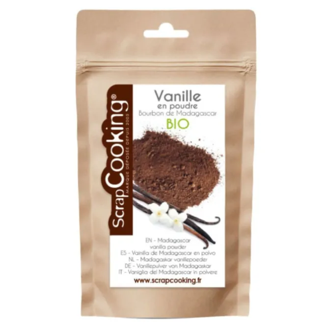 ScrapCooking Organic Bourbon Madagscar vanillepoeder 8 gram