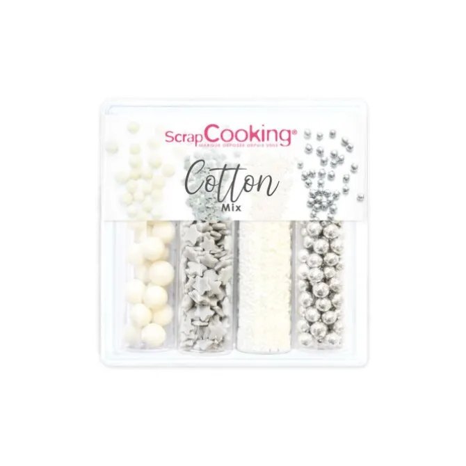 Scrapcooking Suikerdecoratie set 62 gram zilver wit