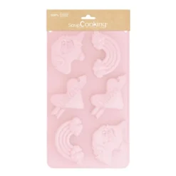 ScrapCooking Unicorn bakmat 30 x 17,5 cm silicone roze