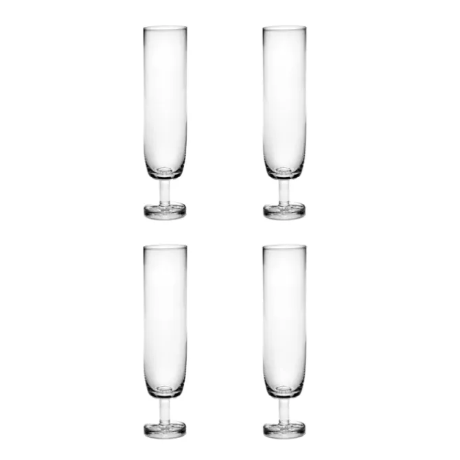 Serax Base champagneflûte 210 ml ø 4,6 cm h 19,5 cm glas 4 stuks