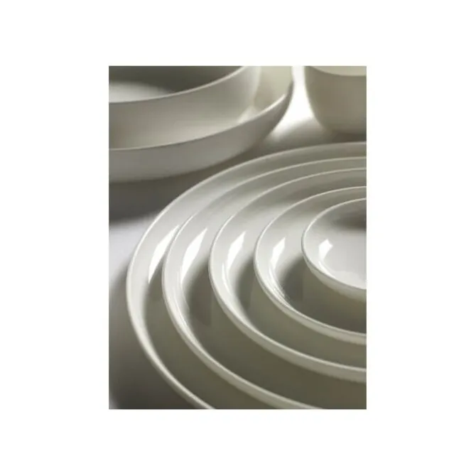 Serax Base diep bord ø 28 cm hoogte 4,5 cm porselein wit mat