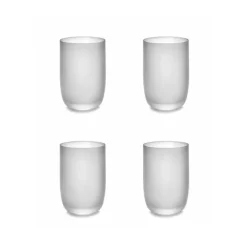 Serax Base glas 450 ml ø 8 cm h 12 cm glas frosted wit 4 stuks
