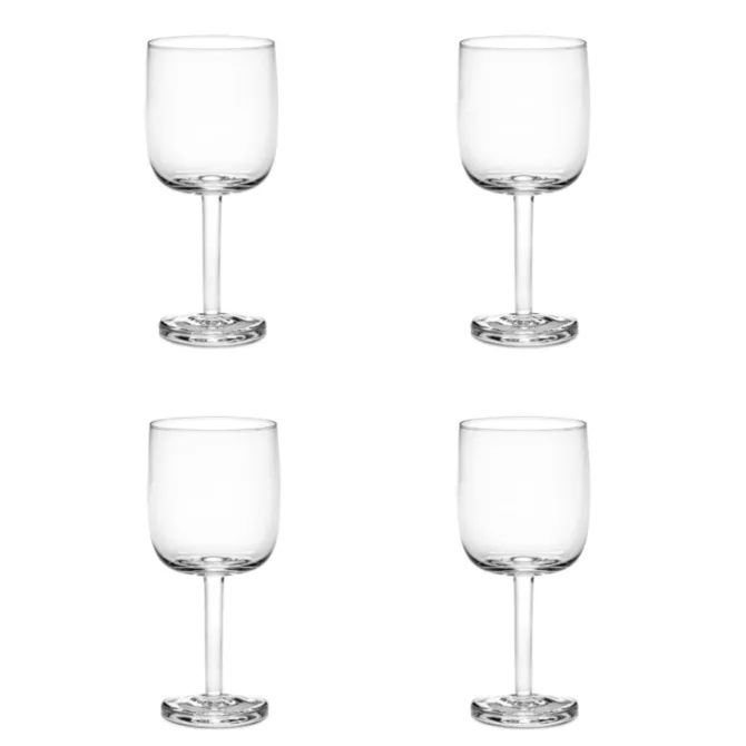 Serax Base rode wijnglas recht 350 ml ø 8 cm h 18 cm glas 4 stuks