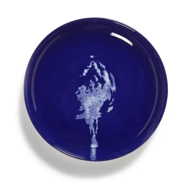 Serax Feast by Ottolenghi bord XS ø 16 cm h 2 cm aardewerk Lapis Lazuli + Artichoke White