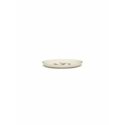 Serax Feast by Ottolenghi bord M ø 22 cm h 2 cm aardewerk White + Pepper Black