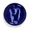 Serax Feast by Ottolenghi bord S ø 19 cm h 2 cm aardewerk Lapis Lazuli + Pepper White