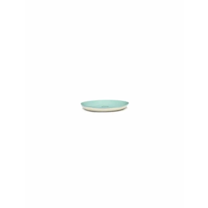 Serax Feast by Ottolenghi bord XS ø 16 cm h 2 cm aardewerk Azure + Artichoke Green