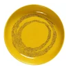 Serax Feast by Ottolenghi hoog bord ø 22 cm h 4 cm aardewerk Sunny Yellow + Swirl-Dots Black