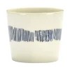 Serax Feast by Ottolenghi koffiekop 250 ml aardewerk White + Swirl-Stripes Blue
