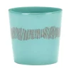 Serax Feast by Ottolenghi koffiekop 250 ml aardewerk Azure + Swirl-Stripes Red