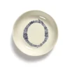 Serax Feast by Ottolenghi schotel S ø 11 cm h 2 cm aardewerk White + Swirl-Stripes Blue
