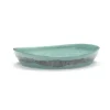 Serax Feast by Ottolenghi serveerschaal L ø 35 cm h 6 cm aardewerk Azure + Swirl Stripes Red