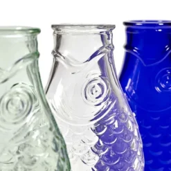 Serax Fish & Fish fles 1 liter glas koningsblauw