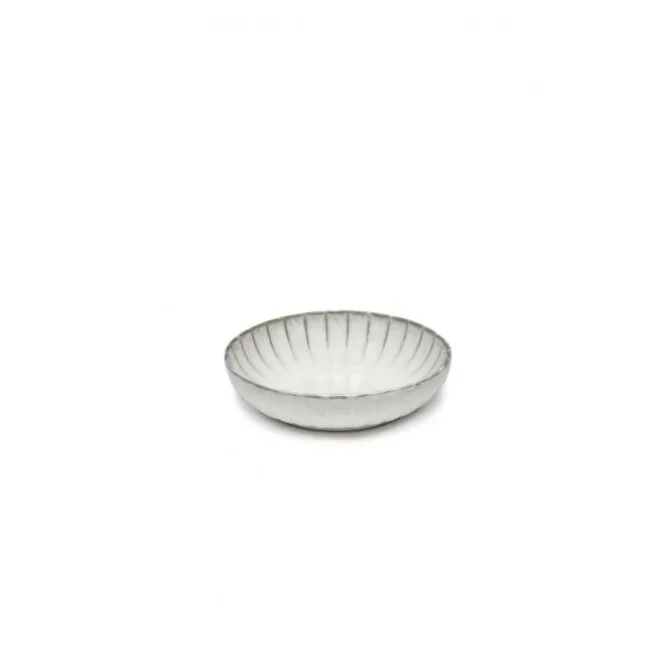 Serax INKU by Sergio Herman hoog bord XS ø 16 cm h 4 cm aardewerk wit