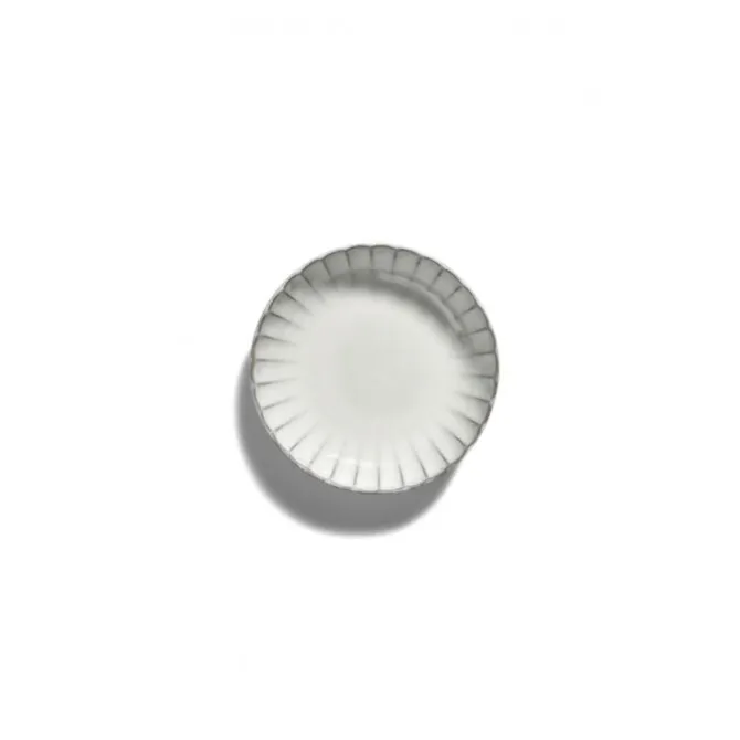 Serax INKU by Sergio Herman hoog bord XS ø 16 cm h 4 cm aardewerk wit