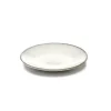 Serax INKU by Sergio Herman schotel voor espressokop ø 12 cm h 1,6 cm aardewerk wit