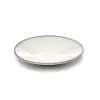 Serax INKU by Sergio Herman schotel voor koffiekop ø 14 cm h 1,4 cm aardewerk wit