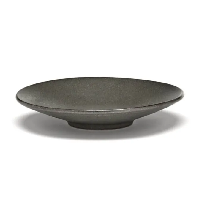 Serax INKU by Sergio Herman schotel voor koffiekop ø 14 cm h 1,4 cm aardewerk groen