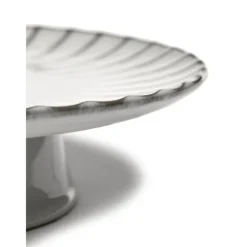 Serax INKU by Sergio Herman taartplateau L ø 24 cm h 6,5 cm aardewerk wit