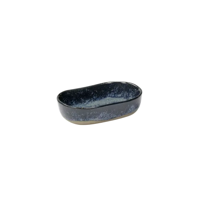 Serax Merci diep bordje rechthoekig no 8 S zandsteen 9,8 x 6,5 x 2,5 cm grijsblauw