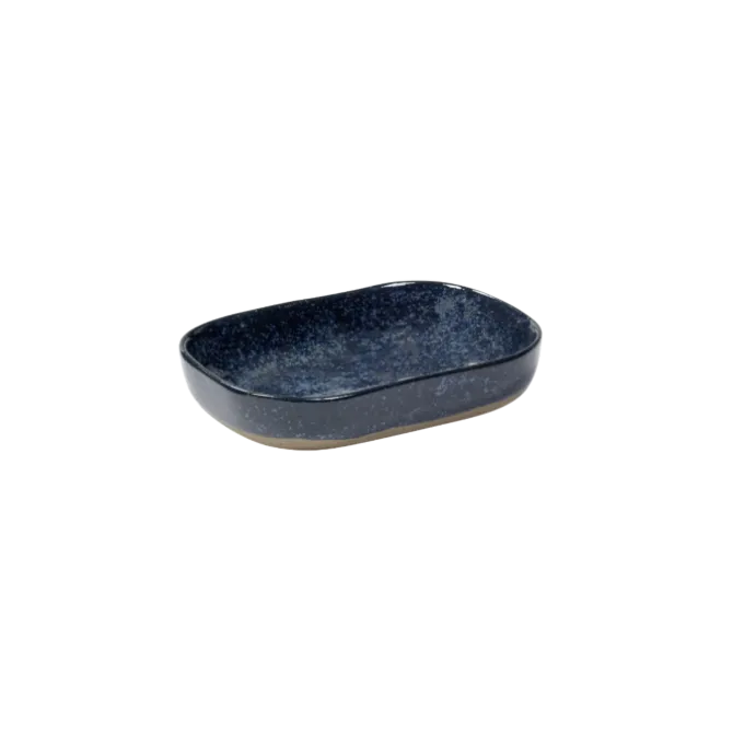 Serax Merci diep bord rechthoekig no 7 M zandsteen 14,5 x 10,5 x 3 cm grijsblauw