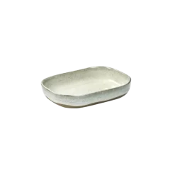 Serax Merci diep bord rechthoekig no 7 M zandsteen 14,5 x 10,5 x 3 cm gebroken wit