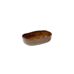 Serax Merci diep bord 9,8 x 6,5 cm h 2,5 cm oker/bruin